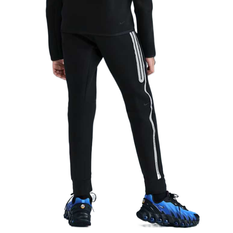 Детские вязаные спортивные штаны tech fleece Nike, черный — фото 3