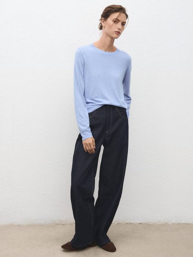 

Джемпер Lucca с круглым вырезом Mango, Pastel Blue