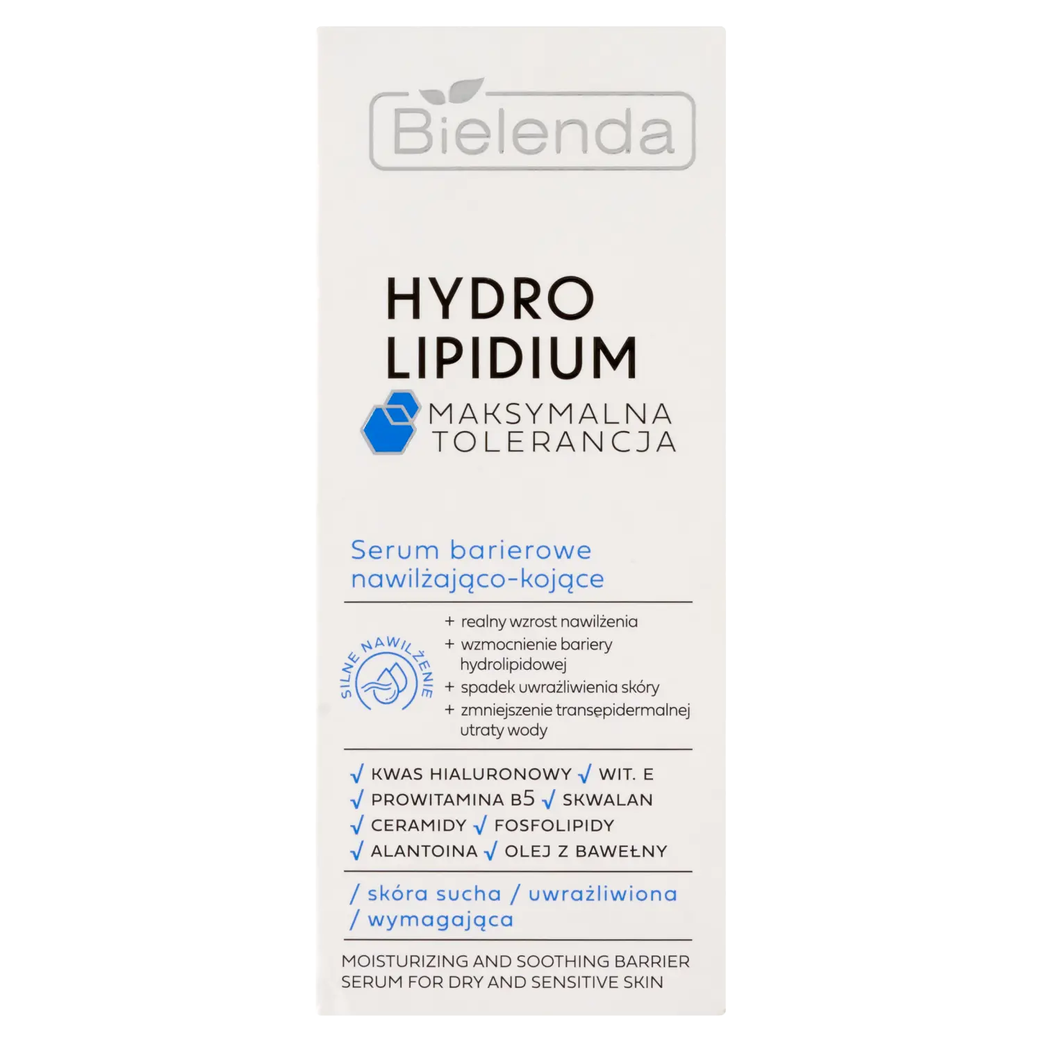 

Увлажняющая и успокаивающая барьерная сыворотка для лица Bielenda Hydro Lipidium, 30 мл