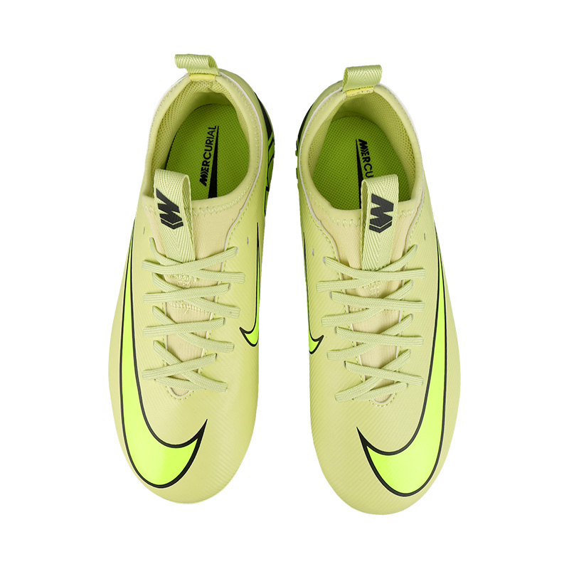 Nike Детские футбольные бутсы Mercurial Vapor 16 Academy устойчивые к скольжению и истиранию grass green red — фото 3