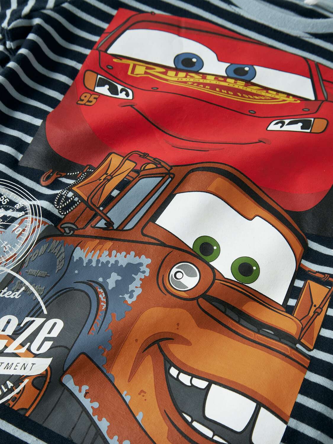 NAME IT Лонгслив 'NMMFelipe Cars' в цвете Navy, Light Blue — фото 3