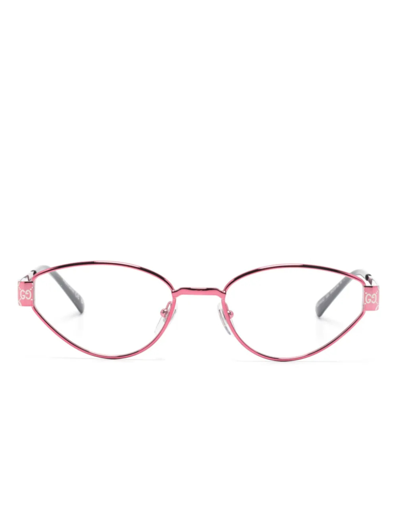 

Очки Gucci Eyewear в овальной оправе, розовый