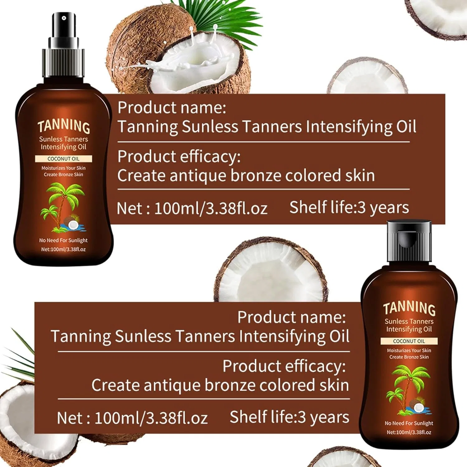 Масло для загара Tropical Sand Free Hawaiian Sun Oil для мужчин, 100 мл Generic — фото 4