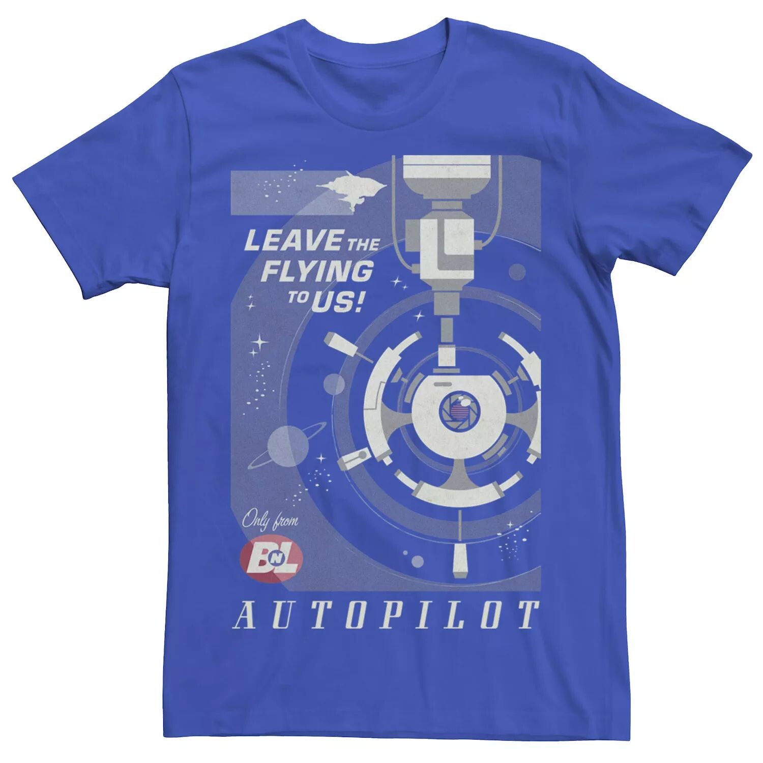 

Мужская футболка с плакатом Wall-E Autopilot Leave The Flying To Us Disney / Pixar