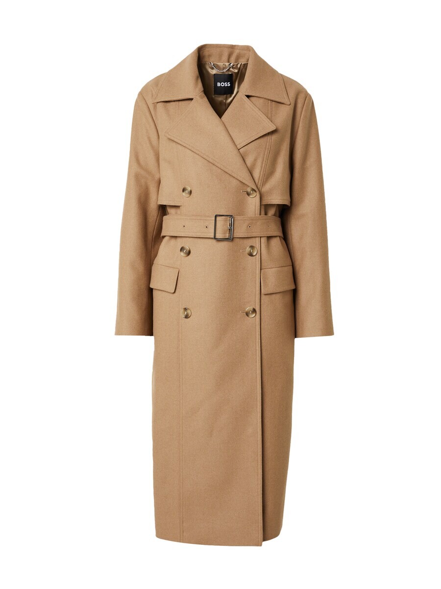 

Межсезонное пальто BOSS Between-Seasons Coat Caspina, пятнистый бежевый