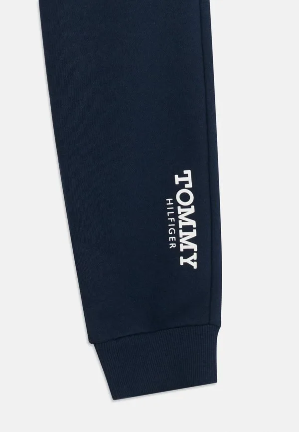 Спортивные брюки-джоггеры из флиса с начесом и принтом логотипа Tommy Hilfiger, Dark Night Navy — фото 3