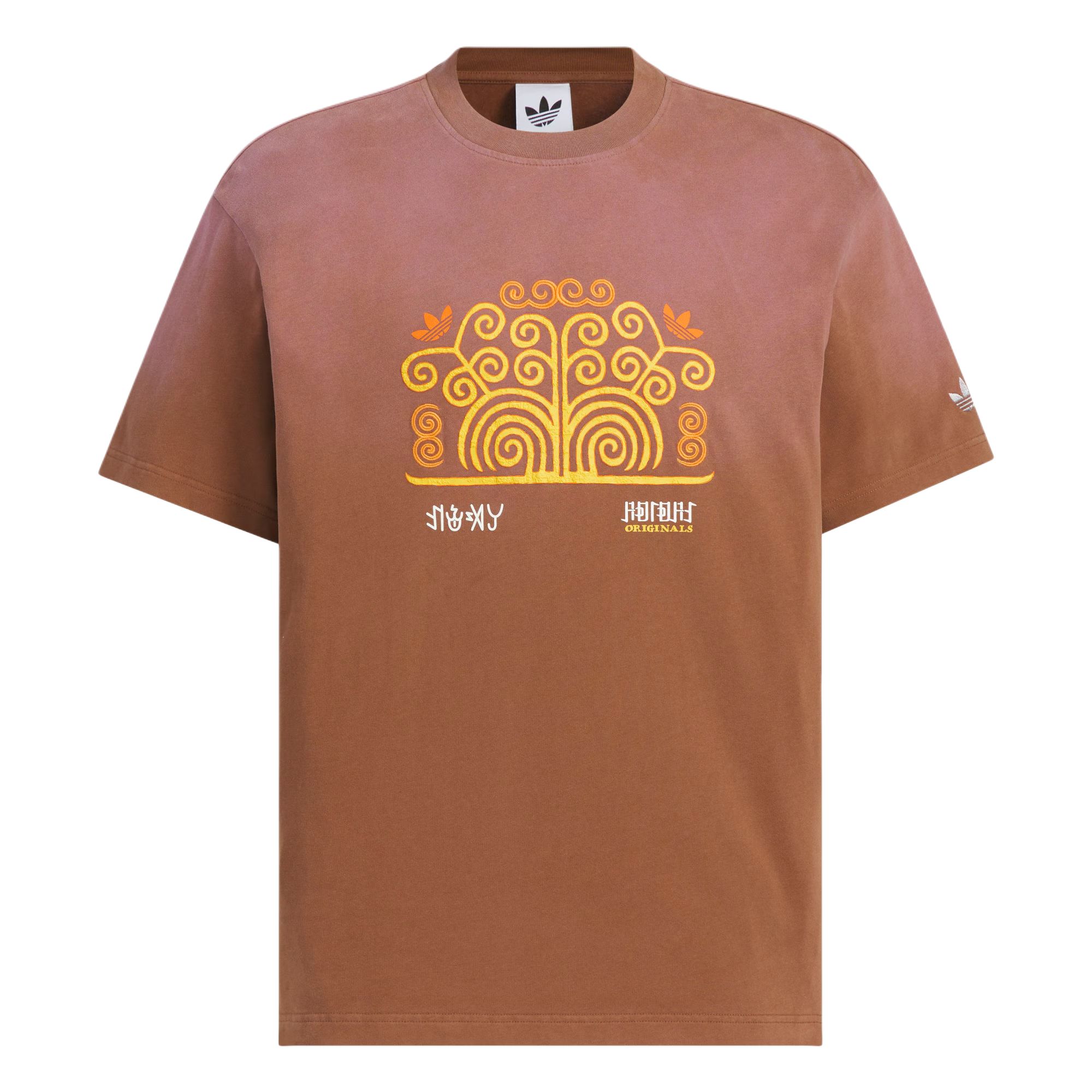 

Футболка TOC FW25 мужская Adidas Originals, мягкий коричневый