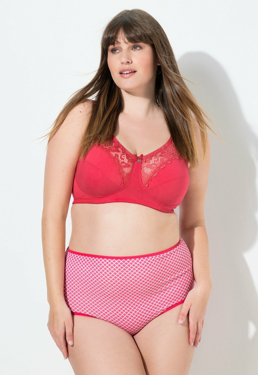 

Брифы Ulla Popken 5ER-PACK MUSTER EINFARBIG HIGH WAIST, Magenta/Pink