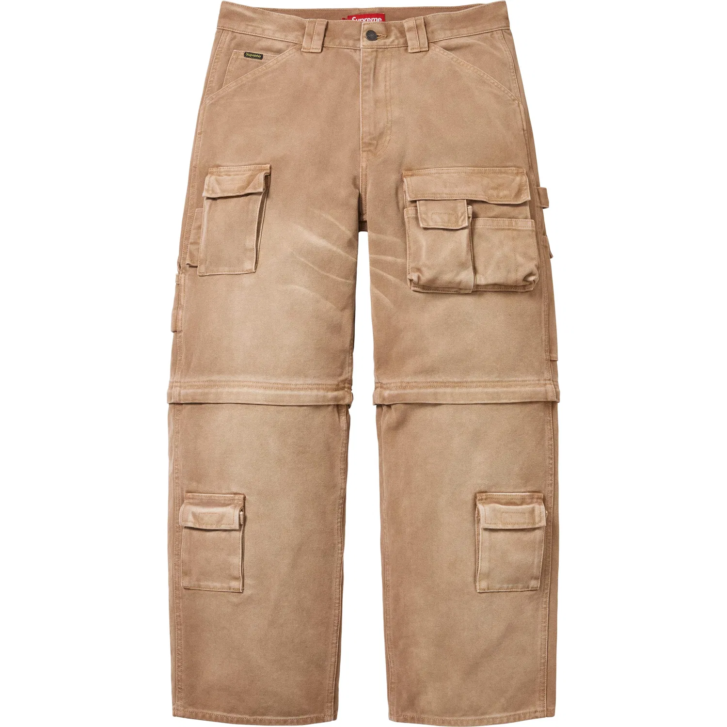 Утилитарные карго-штаны с отстегивающимися штанинами SS26 WEEK7, унисекс Supreme, Beige