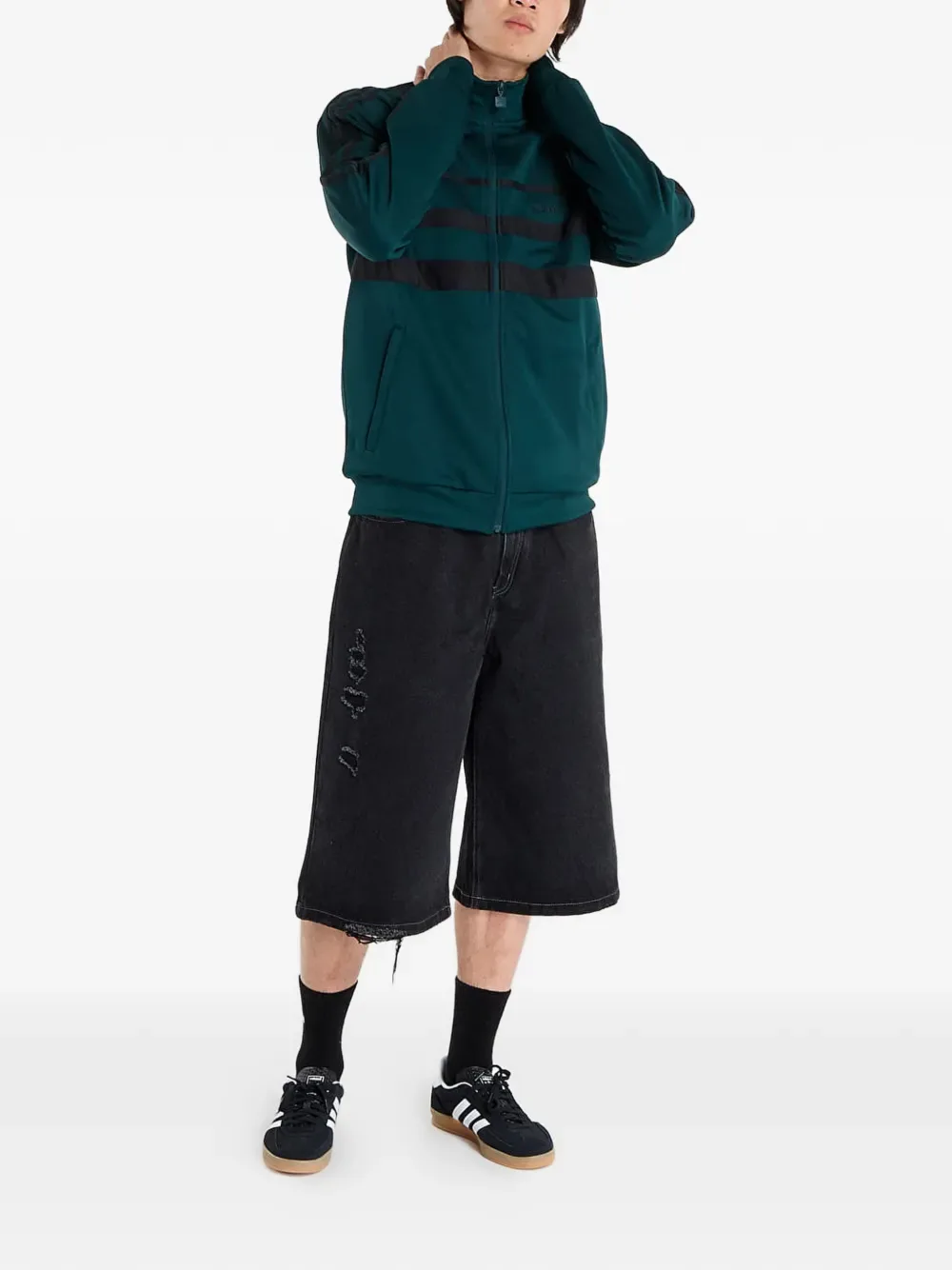Техническая куртка Adidas, зеленый — фото 2