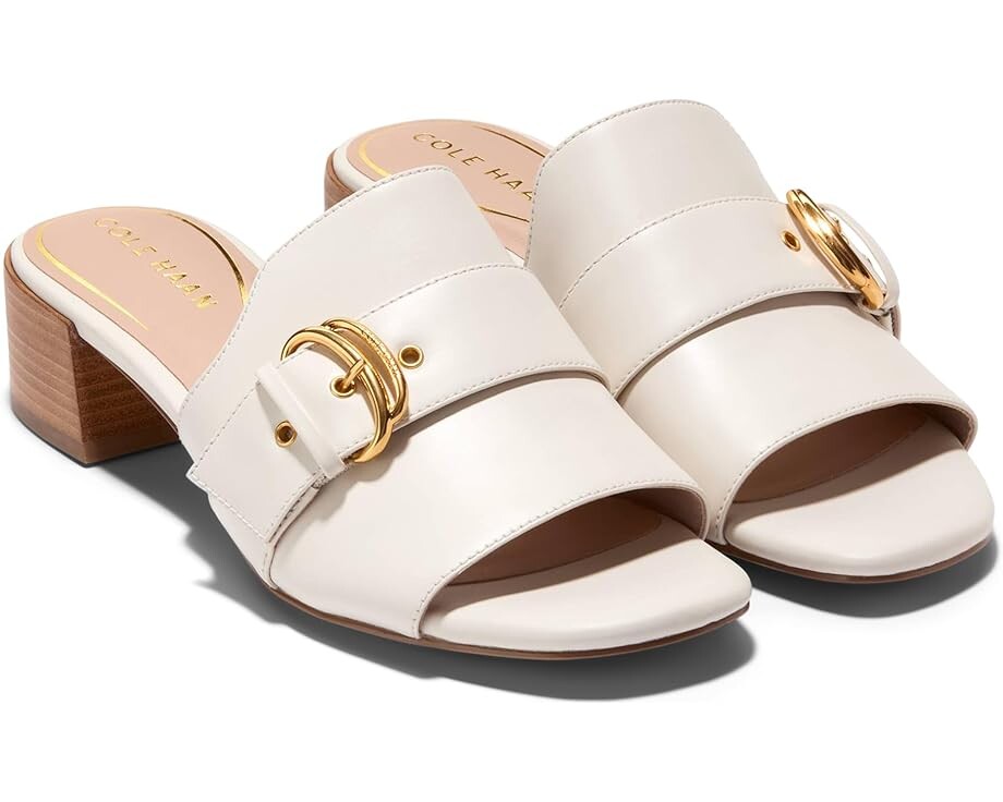 

Сандалии Cole Haan Crosby Slide, цвет Ivory Leather/Stack
