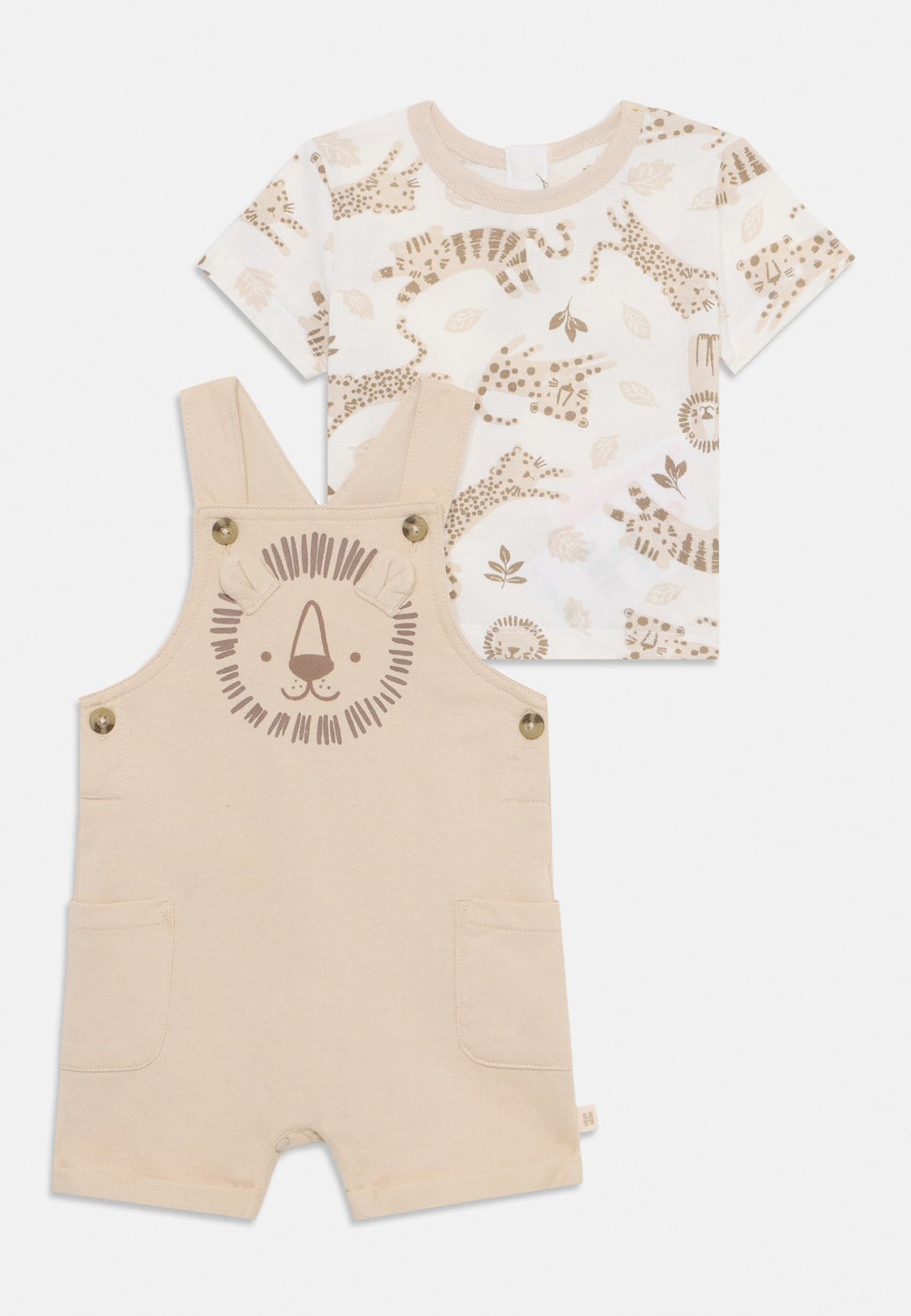 

Футболка с принтом SHORTALL SET Huggies, слоновая кость
