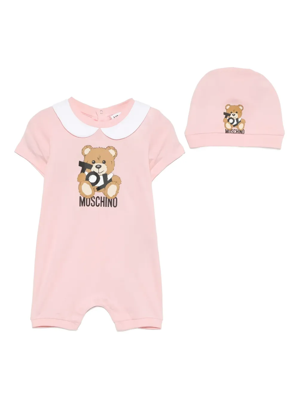 

Комплект Teddy Bear для новорожденного Moschino Kids, розовый