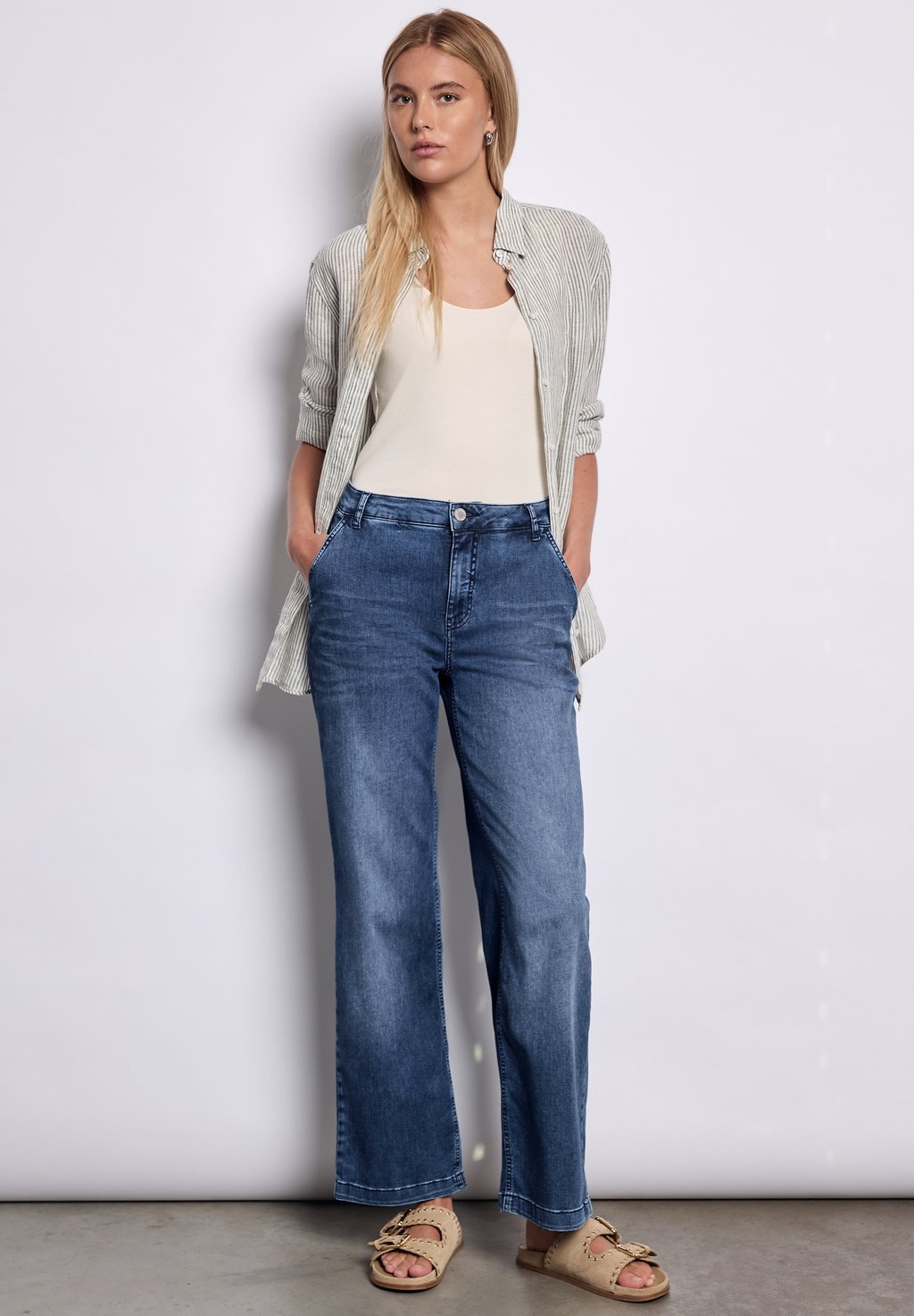 

Расклешенные джинсы Street One, цвет Blau
