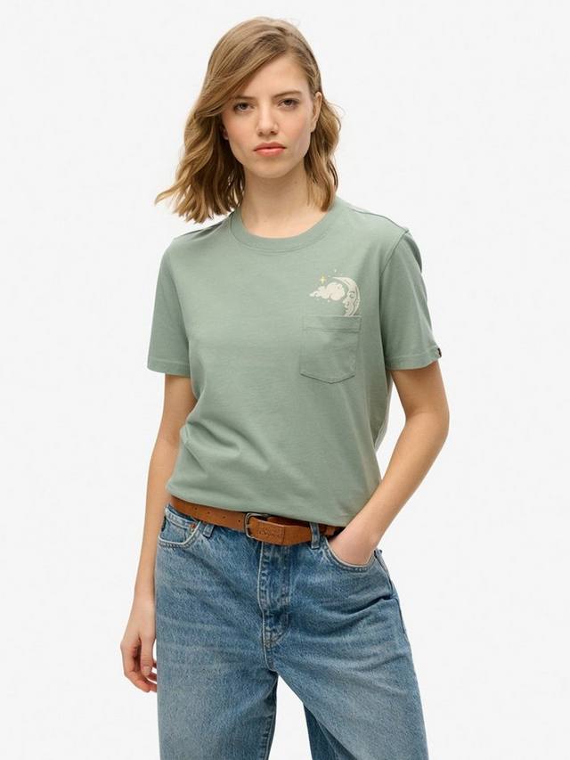 

Футболка с круглым вырезом из органического хлопка Superdry