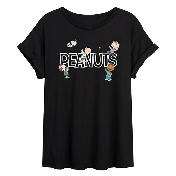 

Футболка Juniors Peanuts Friends oversized Licensed Character, Black, Черный, Футболка Juniors Peanuts Friends oversized Licensed Character, Black