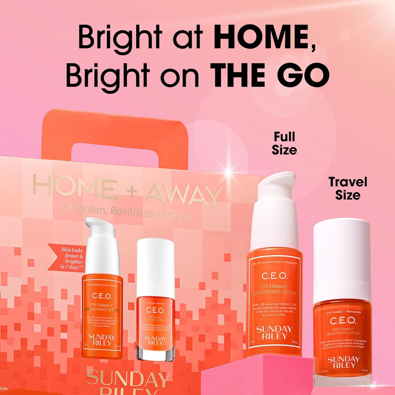 Набор Sunday Riley Home + Away Brighten, Revitalize + Glow — фото 2