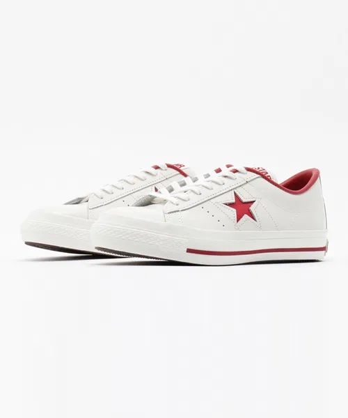Унисекс кроссовки из кожи Converse ONE STAR J белые