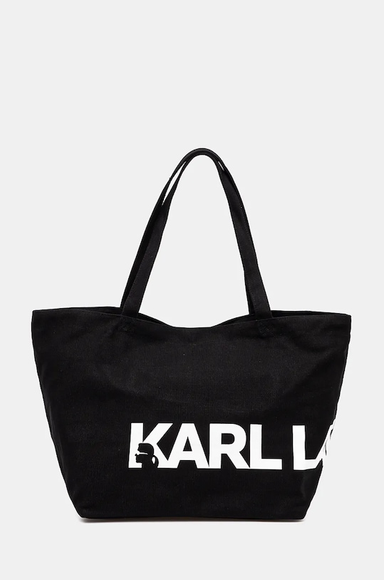 

Хлопковая сумка Karl Lagerfeld, черный