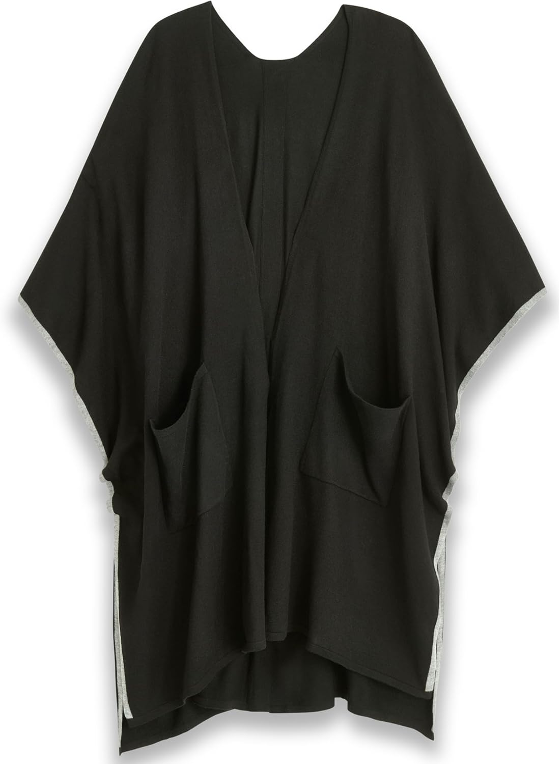

Уютная шаль-руана с ребристым краем от Calvin Klein для женщин, Black