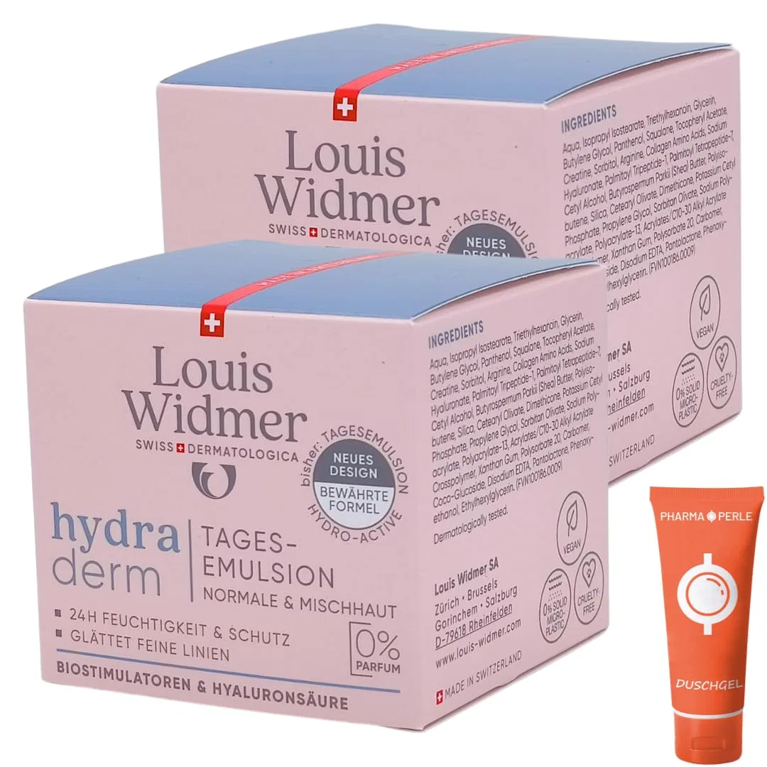 Эмульсия ‎Pharma Perle — Дневная «Hydraderm Unscented» от Louis Widmer, Pharma , 2 X Widmer Daily Emulsion, 50 мл — фото 2