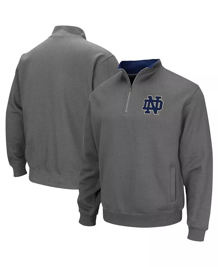 

Мужская толстовка Notre Dame Fighting Irish Big and Tall Tortugas с застежкой-молнией на четверть Colosseum, серый