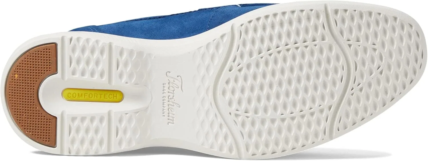 Мужские лоферы Florsheim Hamptons Moc Toe Venetian Loafer Slipper, Blue Suede — фото 3