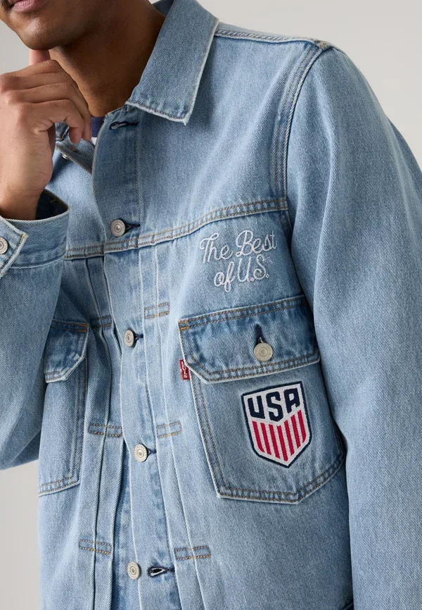Куртка джинсовая типа II trucker Levi's, светло-голубой — фото 4