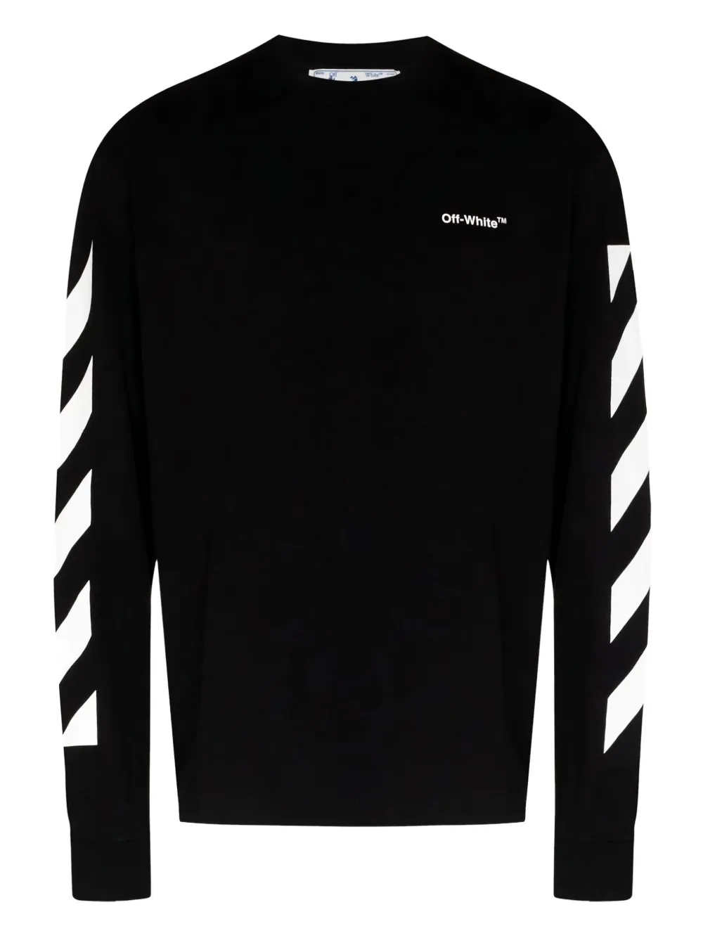 

Футболка с длинным рукавом Diagonal Helvetica Skate OFF-WHITE, черный