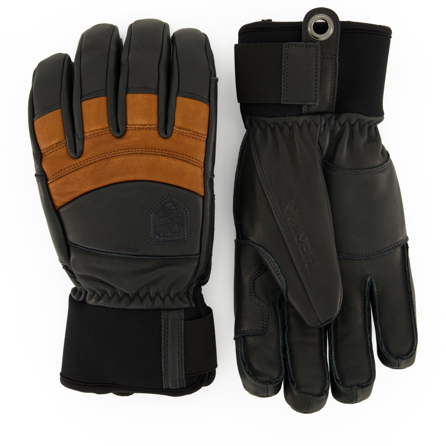 

Перчатки Hestra Fall Line 5 Finger, цвет Navy/Brown