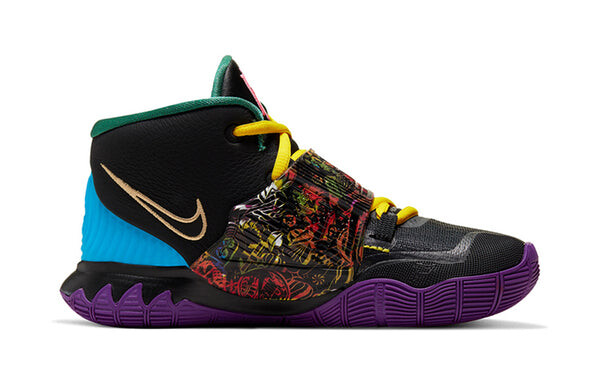 Кроссовки kyrie 6 Nike, черный — фото 2