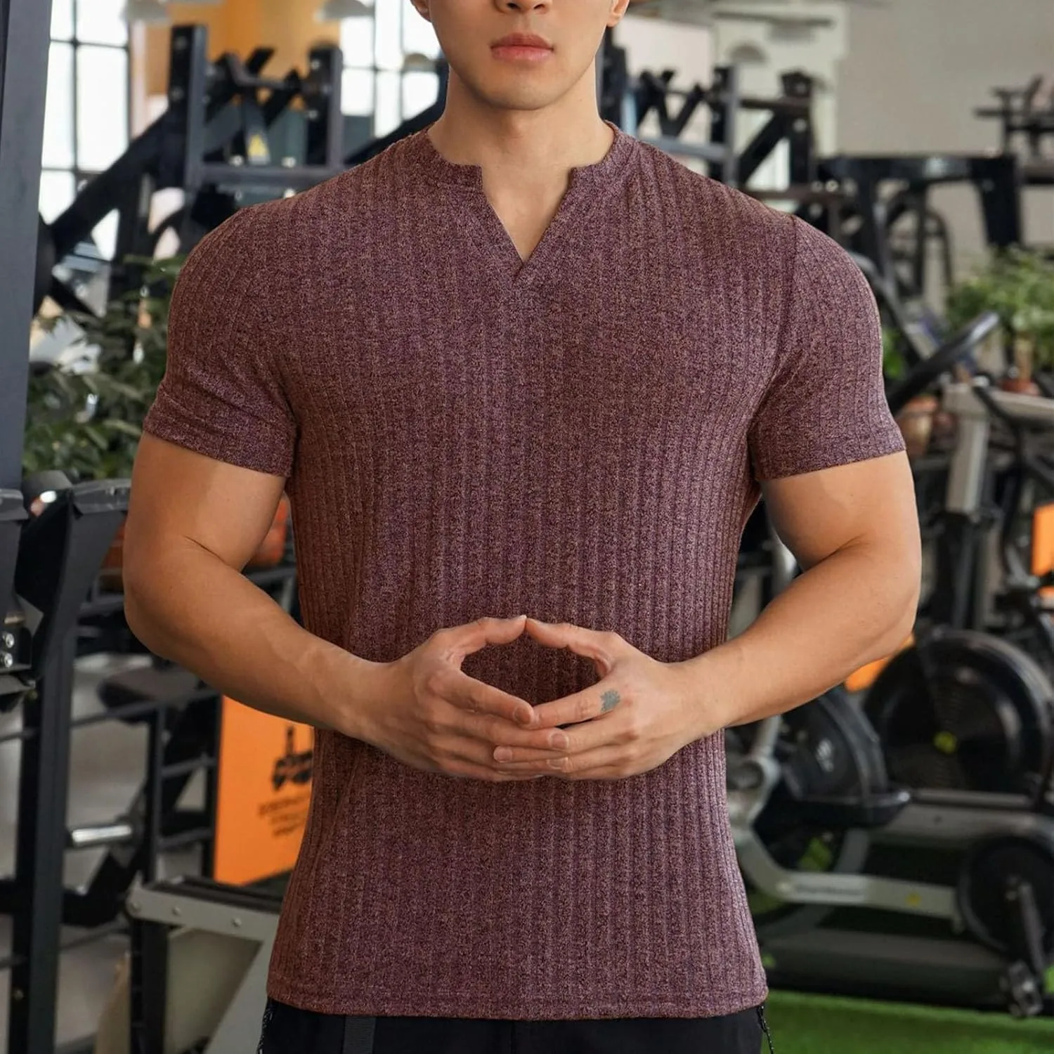 Мужская футболка с коротким рукавом Slim Fit — фото 2