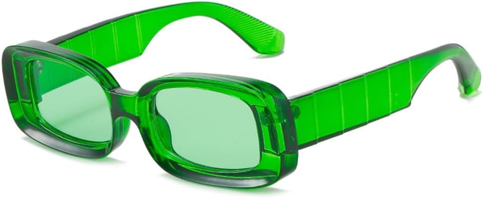 

Солнцезащитные очки прямоугольной формы для женщин и мужчин, с поликарбонатными линзами, в винтажном стиле, для пляжной вечеринки, с защитой от УФ-излучения UV400 HCPIHF, C5