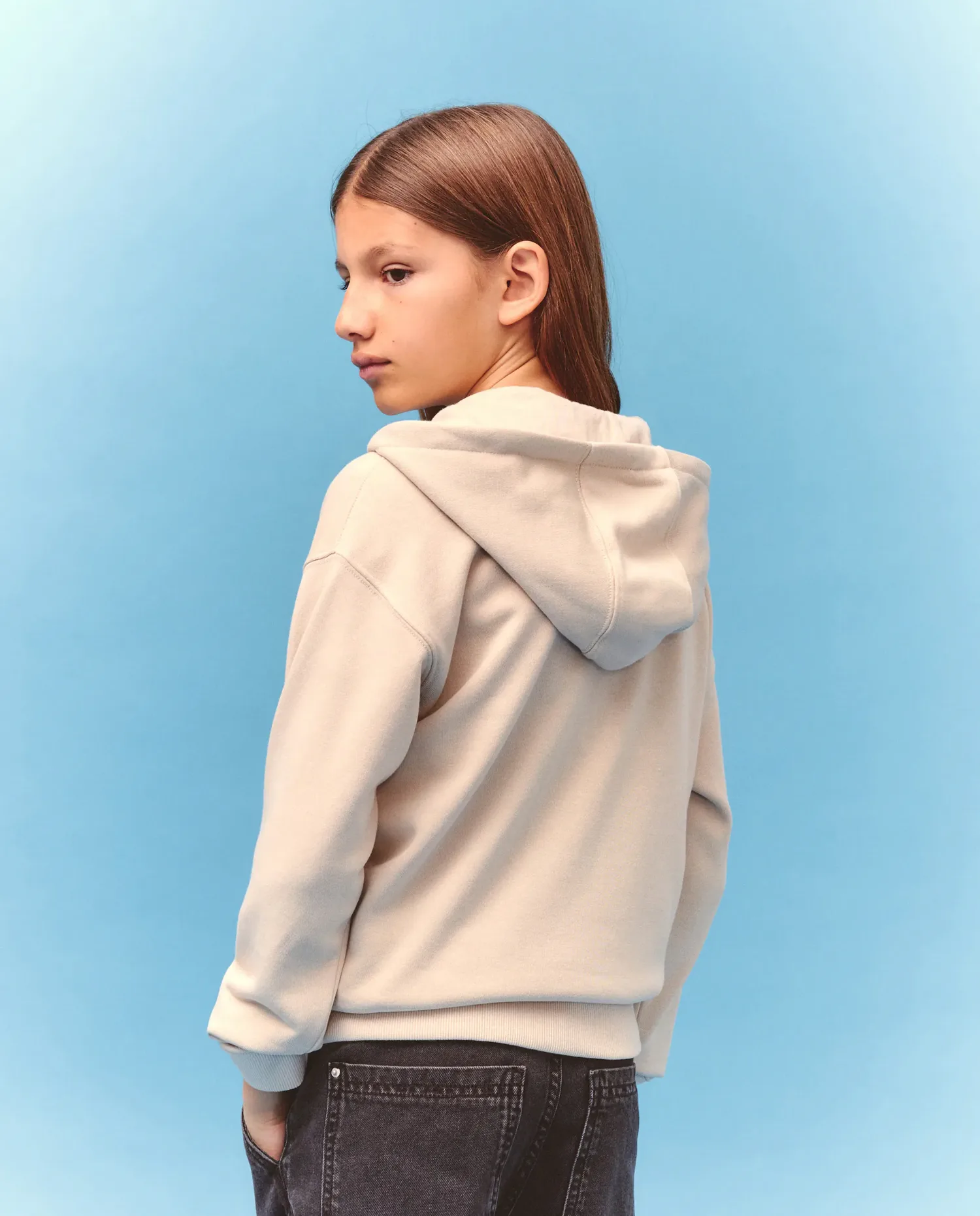 Открытая детская толстовка с капюшоном Kids El Corte Inglés, коричневый — фото 3