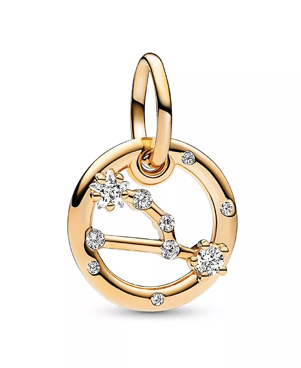 

Подвеска-Шарм в виде знака зодиака, покрытая золотом 14 карат Pandora, taurus