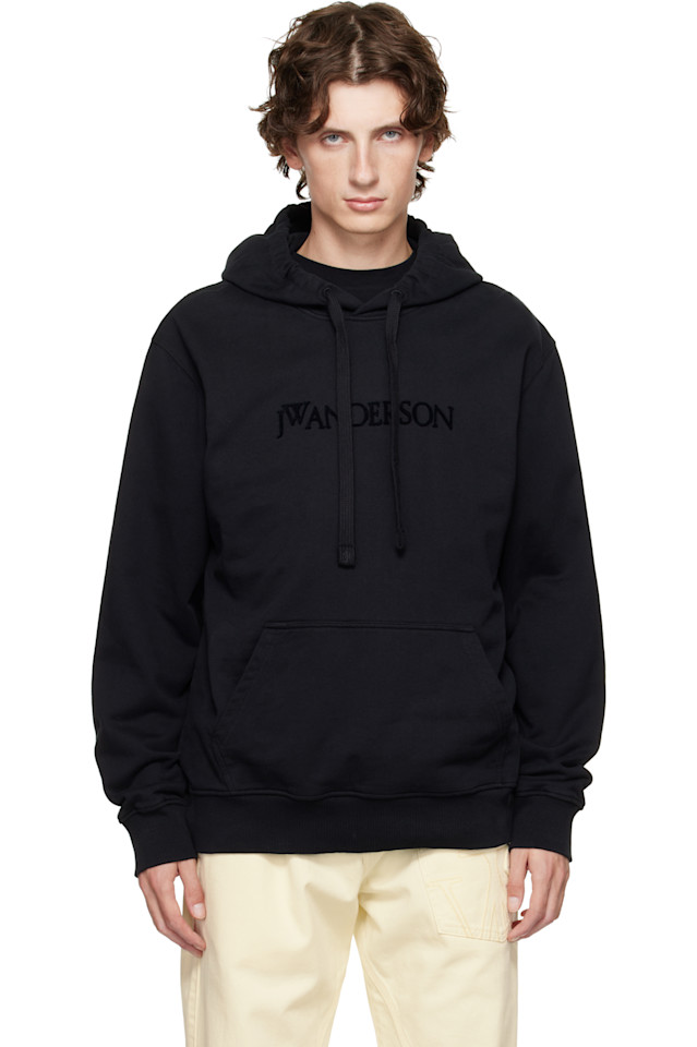 

Худи с вышитым логотипом Jw Anderson, черный
