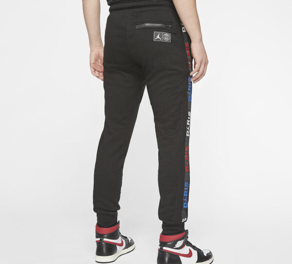 Спортивные штаны Air Jordan Paris Saint-Germain Logo Fleece Sports Pants Black, черный — фото 4