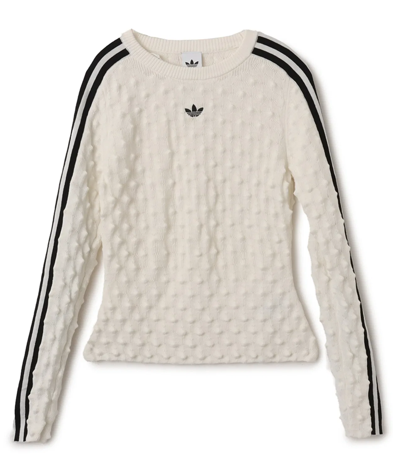 Свитшот adidas Slim Solid Spike Knit белый