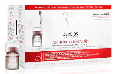 

Vichy Dercos Aminexil Intensiv 5 Women 42 флакона против выпадения волос для женщин