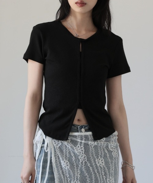 

Футболка с двусторонним вырезом Ulysses, черная, Черный, Футболка с двусторонним вырезом Ulysses, черная