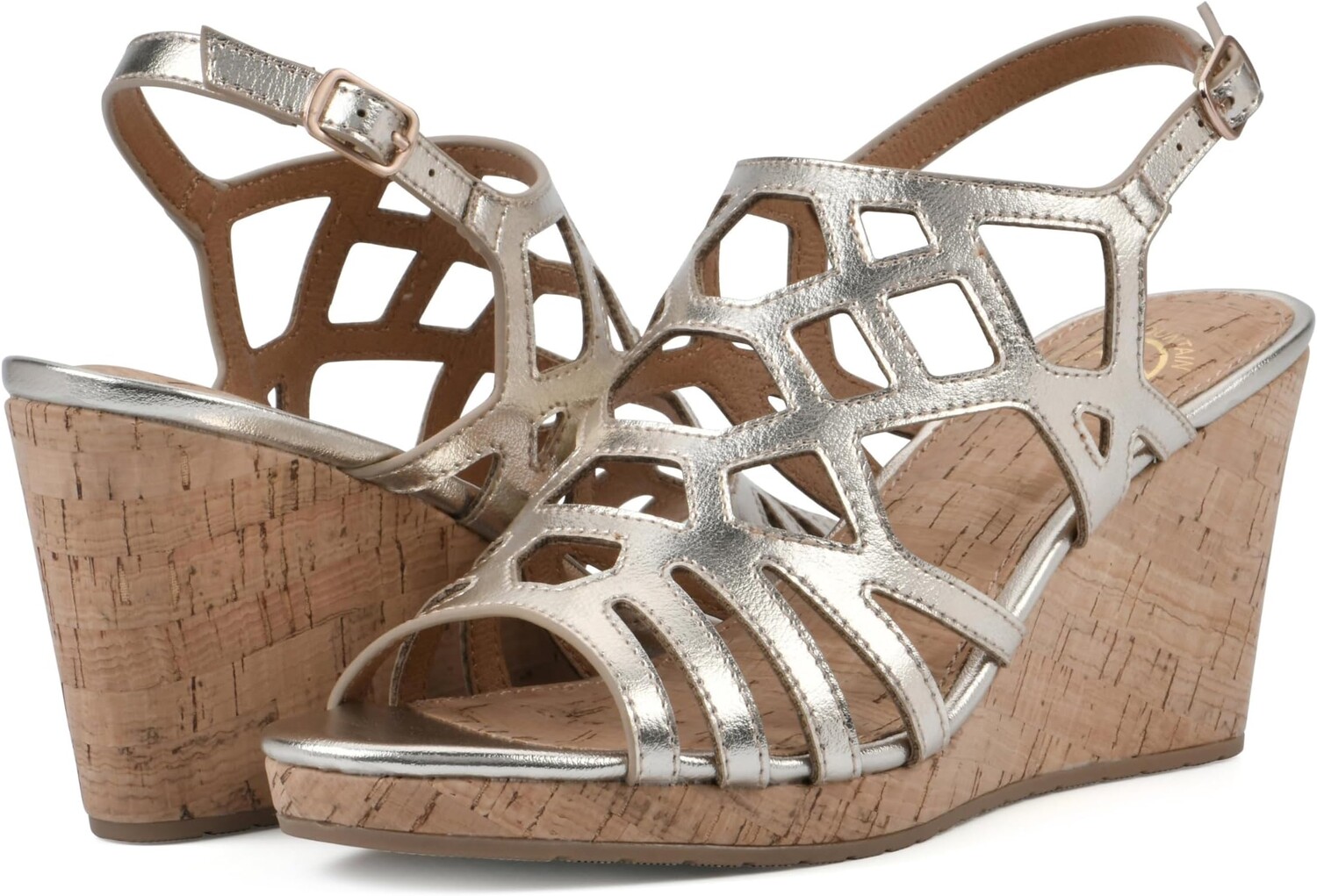 

Сандалии White Mountain Flaming, цвет Lt.Gold/Met/Smooth