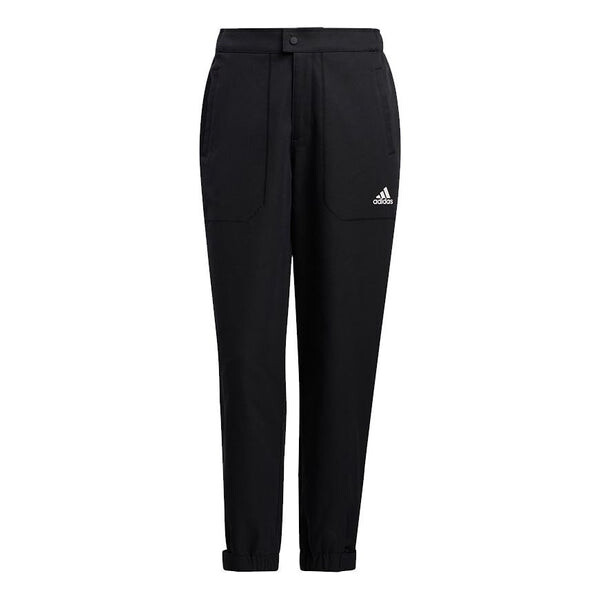 

Спортивные штаны (WMNS) adidas Sty W Pt Wv Elastic Button Waist Sports Black Pants, черный
