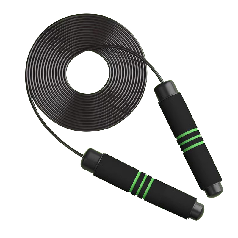 

Скакалка с ABS-пеноконтроллером и ПВХ-тросом для взрослых, 2,9 м LINING, черный