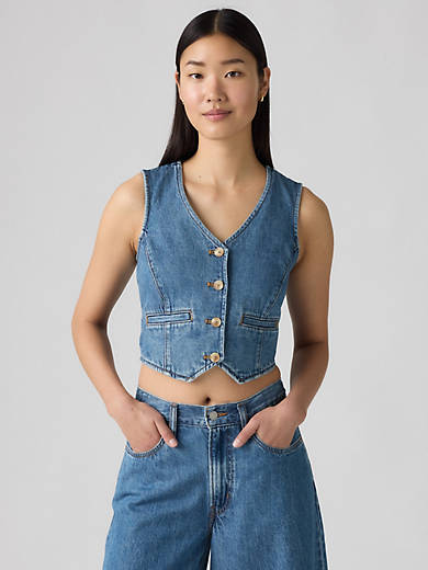 

Джинсовый жилет Amore Levi's, цвет Cause And Effect - Light Wash