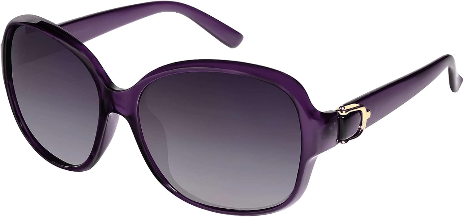 

Женские классические поляризованные солнцезащитные очки EFE увеличенного размера, оправа из композитного материала TR90, защита от УФ-излучения UV 400, модные очки в стиле ретро, C1-purple-1