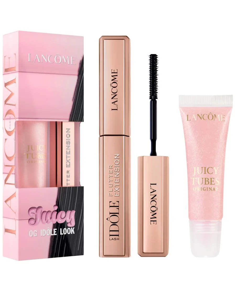Lancôme Блеск для губ и ресницы Juicy Tubes, тушь для ресниц Idôle Flutter Extension Mascara Duo
