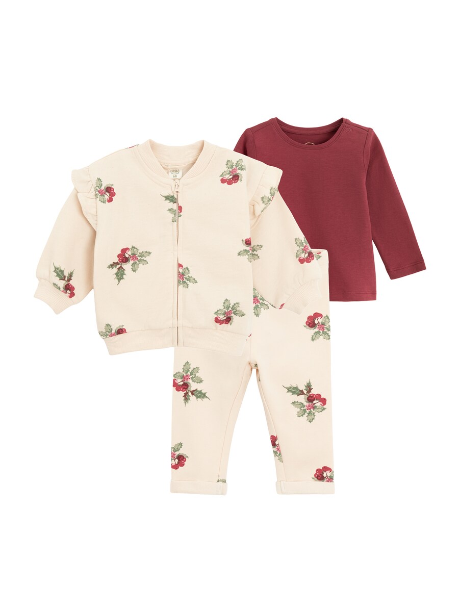 

Набор Cool Club, светло-бежевый/бордовый