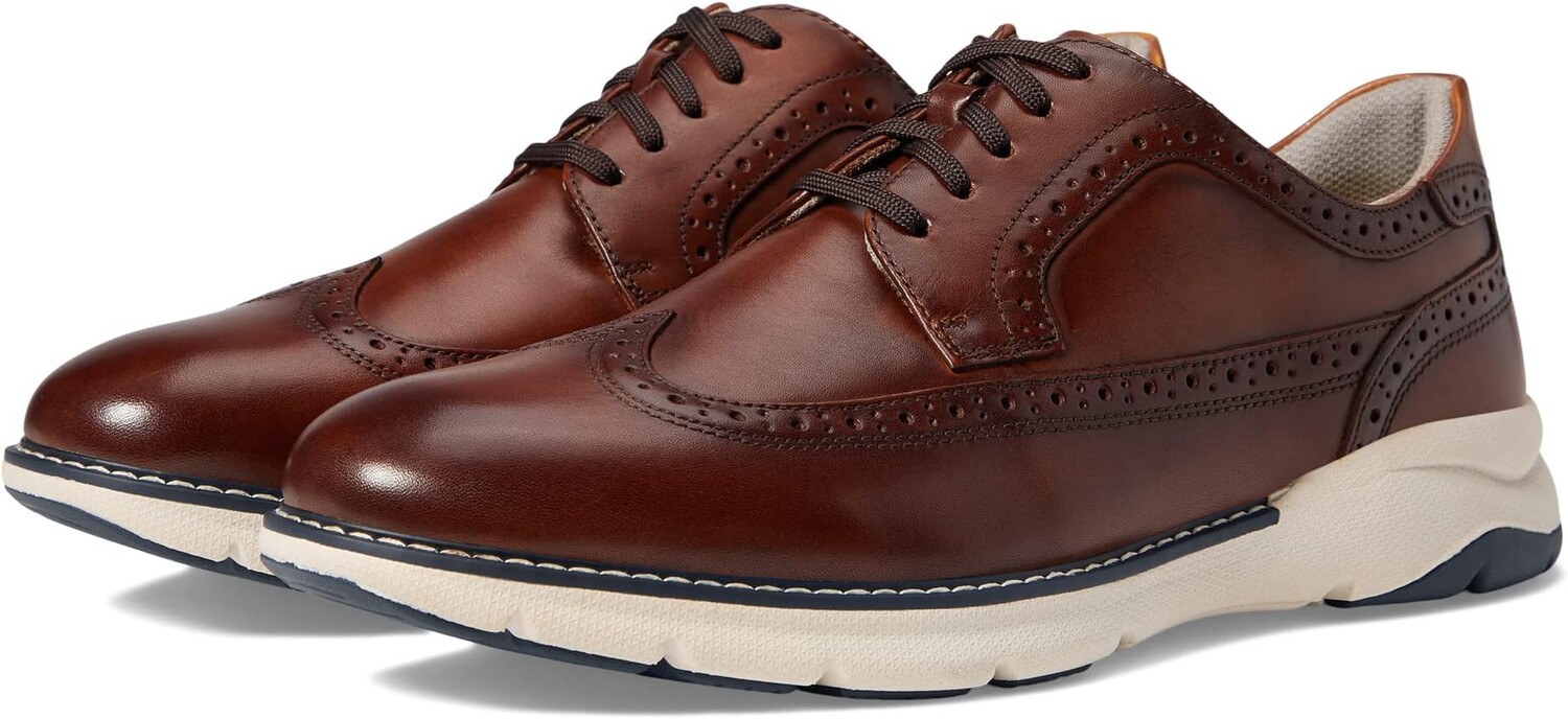 

Оксфорды Florsheim Frenzi Wing Tip Oxford, цвет Cognac Smooth/White Sole