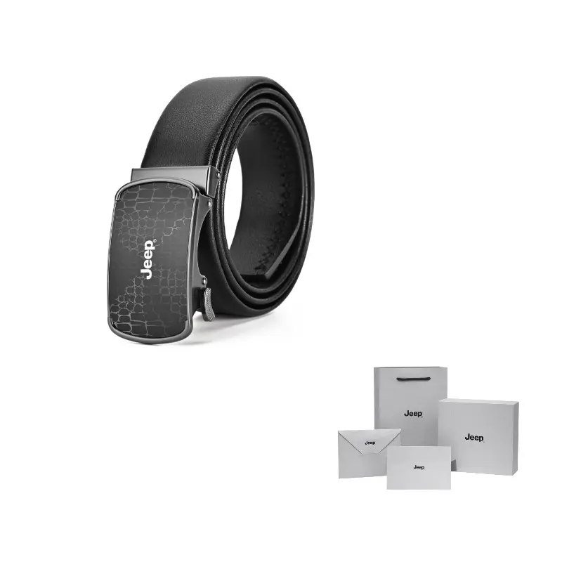 

Ремень мужской из спилка кожи, 35 см Jeep, черный