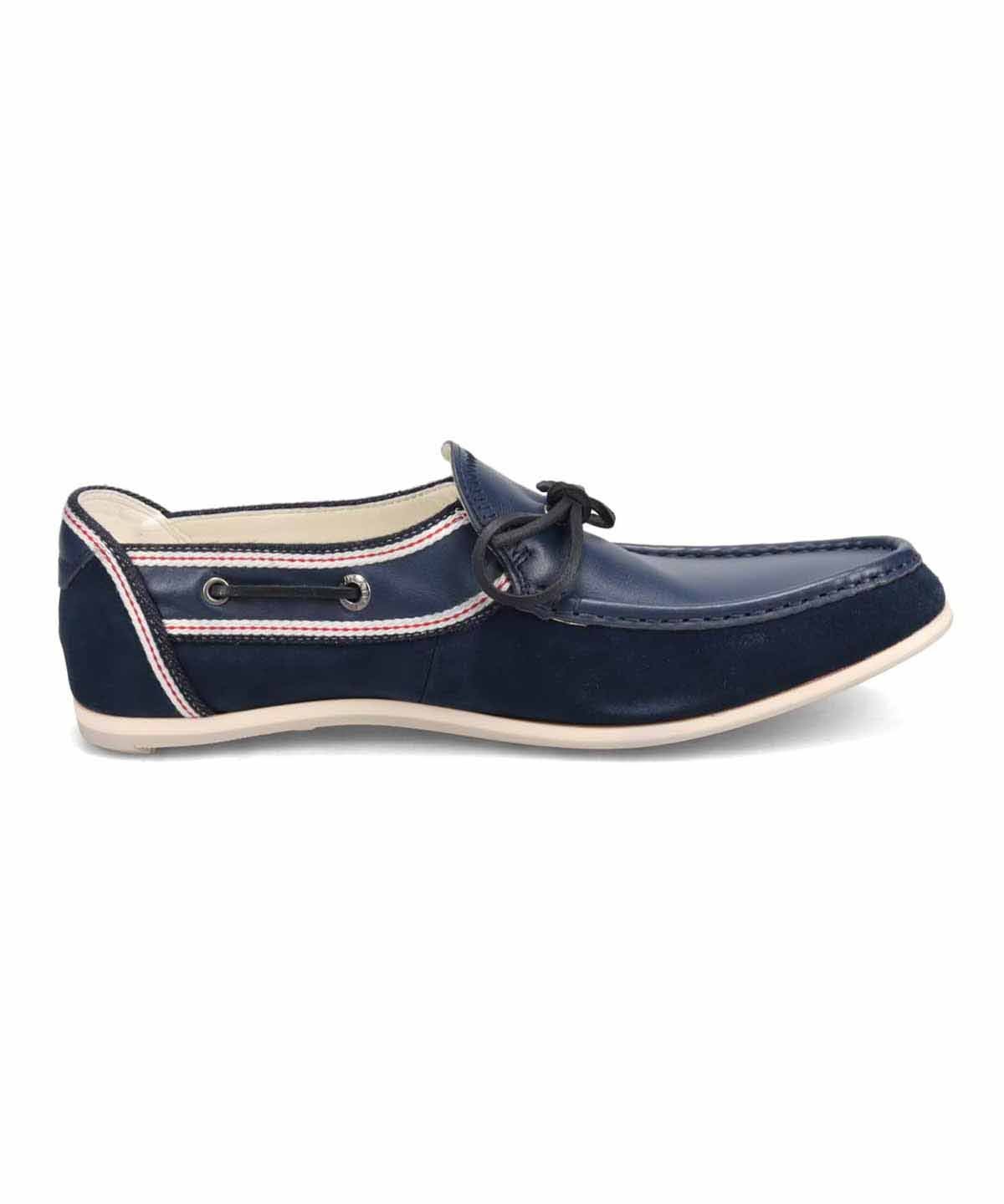 Слипоны Комбинированные мотоботы Lanvin En Bleu, Navy — фото 4